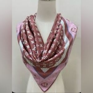 Brown and Pink Scarf